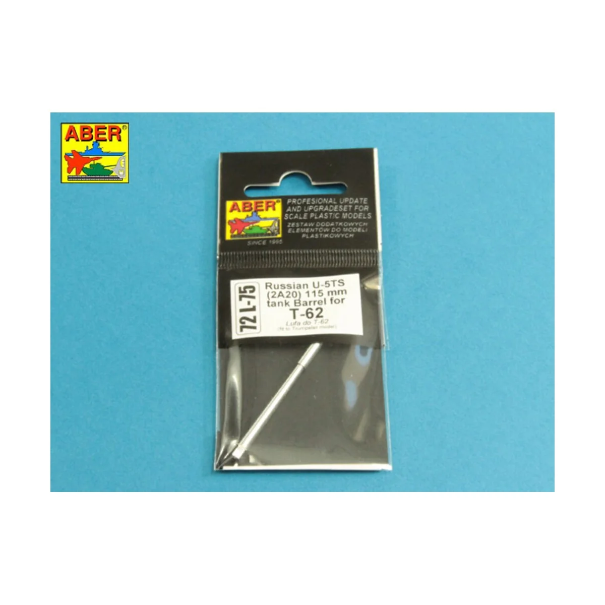 Russian U-5TS (2A20) 115 mm tank Barrel for T-62, 1/72 - Aber Model...