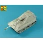 10, 5/cm L/62 A/T gun barrel for German E-50 SPG Gun, 1/72 - Aber M...