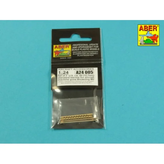 Set of 2 cal .50 (12, 7mm) standard barrels for US aircraft machine...