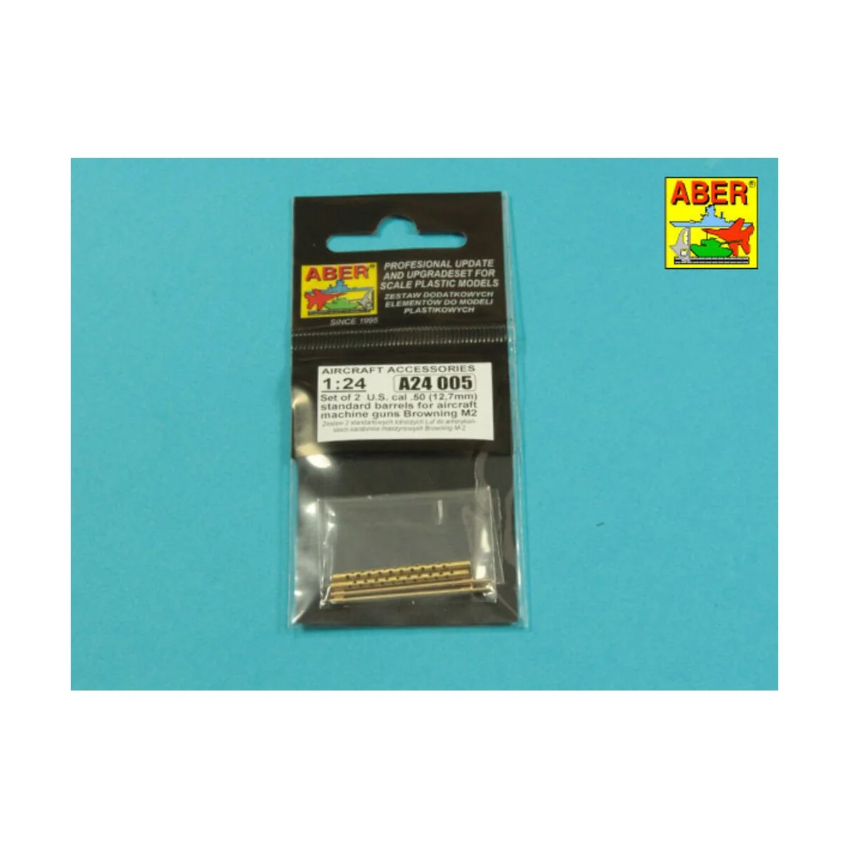 Set of 2 cal .50 (12, 7mm) standard barrels for US aircraft machine...