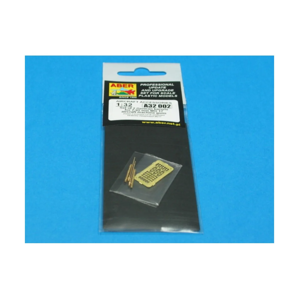 2 barrels for MG 17, 1/32 - Aber Models A32 002