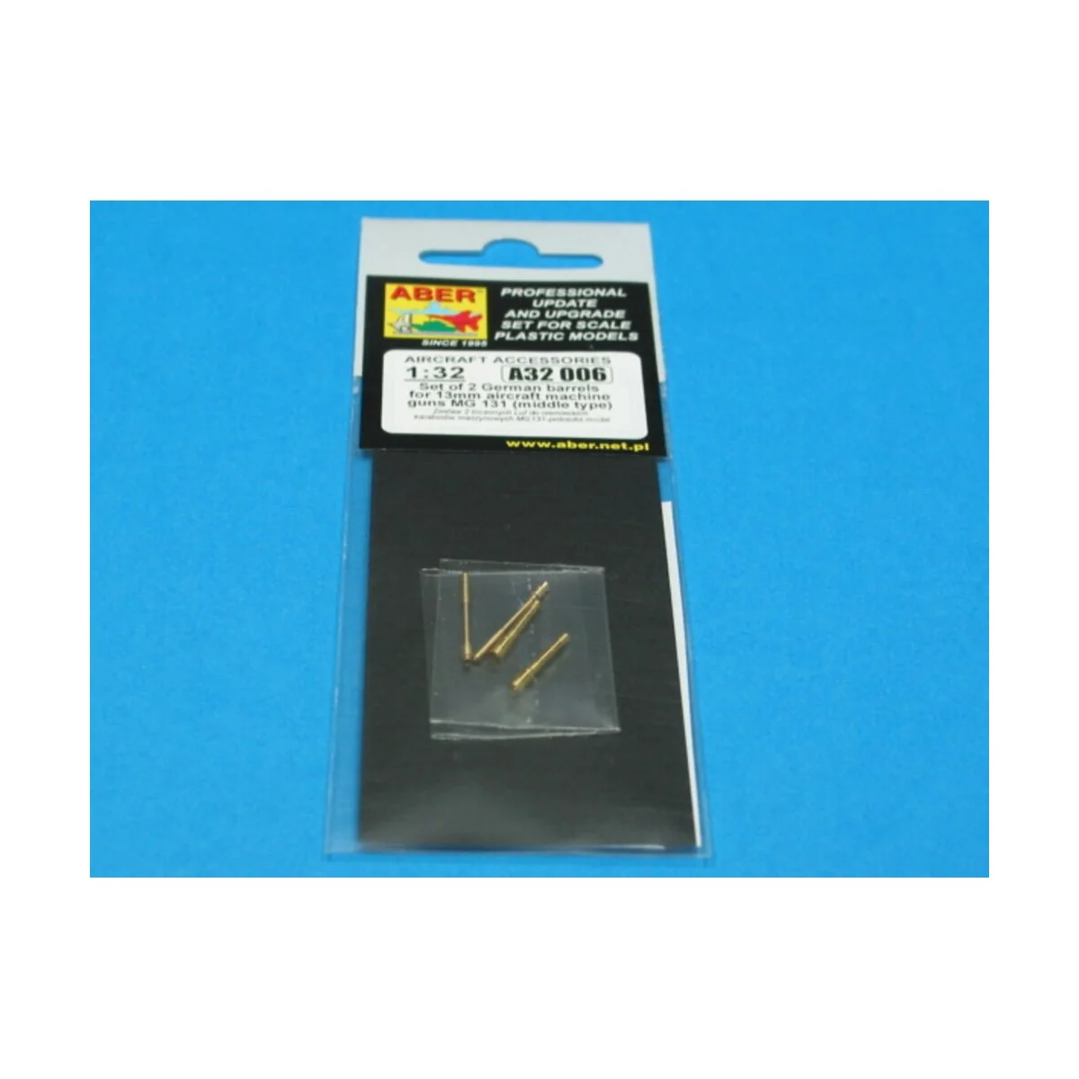 2 barrels for MG 131 -middle, 1/32 - Aber Models A32 006