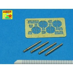 4 barrels for MG FF, 1/32 - Aber Models A32 008