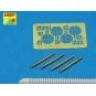 4 barrels for MG FF, 1/32 - Aber Models A32 008