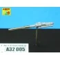 2 barrels for MG 131 -early, 1/32 - Aber Models A32 005