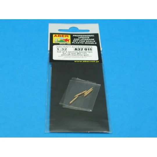 4 barrel tips for MG 131, 1/32 - Aber Models A32 011