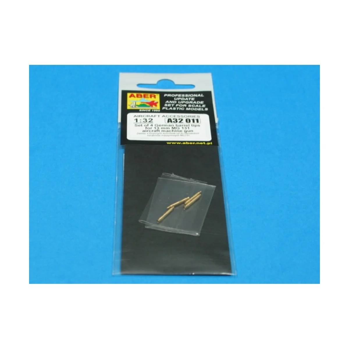 4 barrel tips for MG 131, 1/32 - Aber Models A32 011