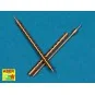 Set of 2 barrels for Japan Type 3 MG, 1/32 - Aber Models A32 013
