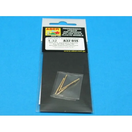 4 barrels for 20 mm Type 99, 1/32 - Aber Models A32 014