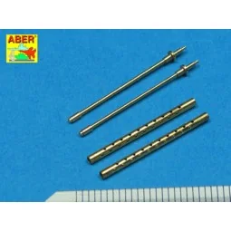 2 standard barrels for aircraft Browning M2, 1/32 - Aber Models A32... 2