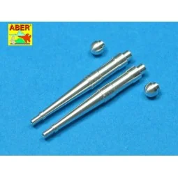 2 barrels for Hispano 20mm for Spitfire, 1/32 - Aber Models A32 022