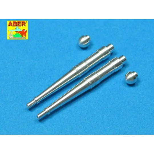 2 barrels for Hispano 20mm for Spitfire, 1/32 - Aber Models A32 022
