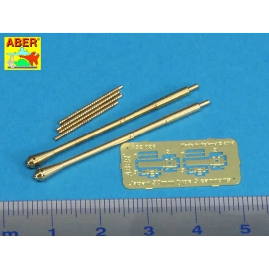 Barrels for Japanese 30mm Type 5, 1/32 - Aber Models A32 026