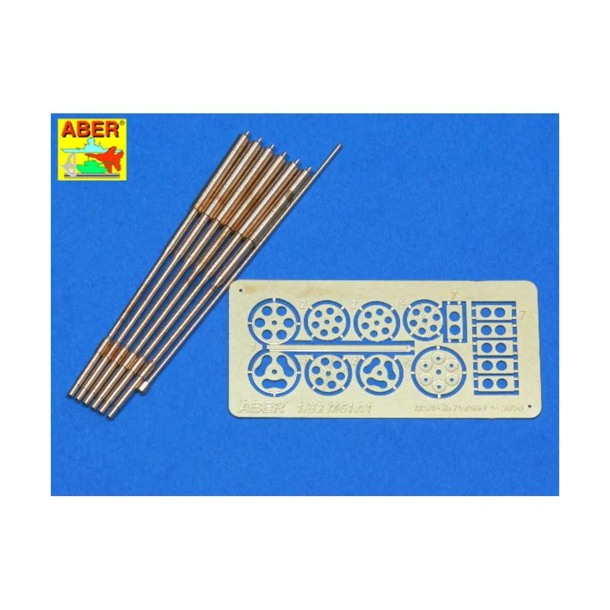 Barrels for M61A1, 1/32 - Aber Models A32 050
