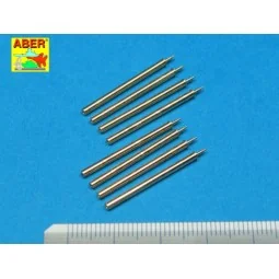 8 Browning M2 barrels for P-47 Thunderbolt, 1/32 - Aber Models A32 109 2