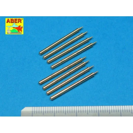 8 Browning M2 barrels for P-47 Thunderbolt, 1/32 - Aber Models A32 109