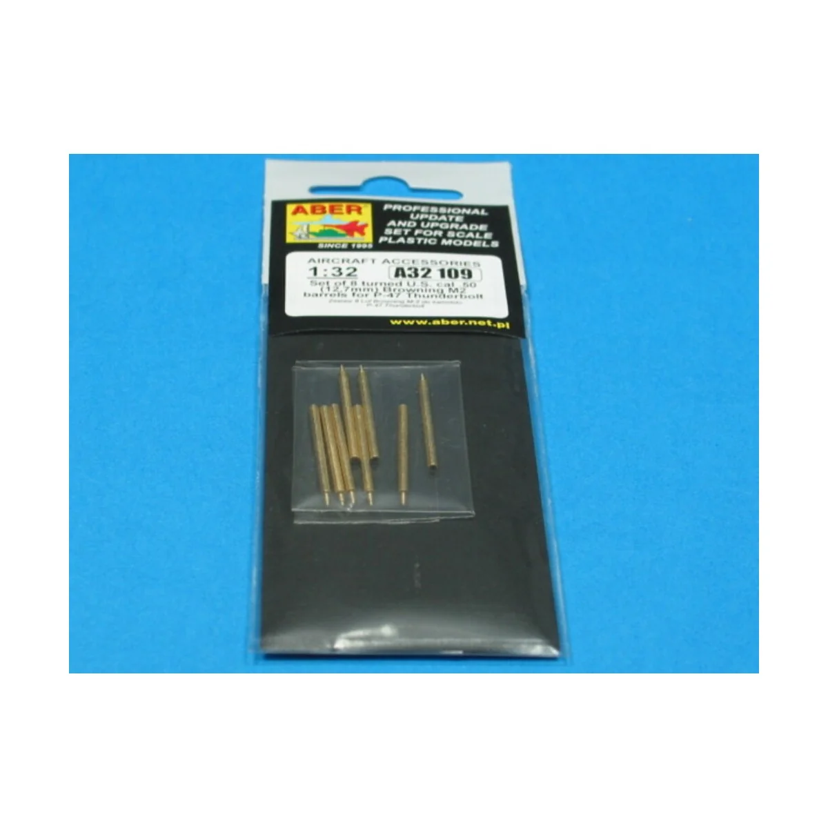 8 Browning M2 barrels for P-47 Thunderbolt, 1/32 - Aber Models A32 109