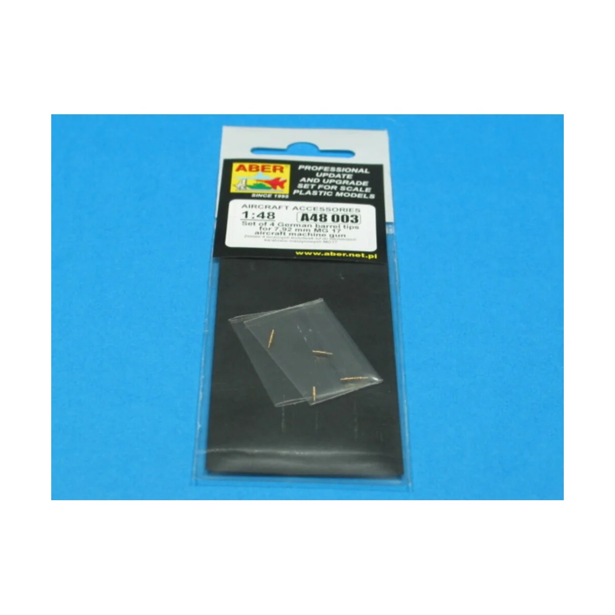 4 barrels tips for MG 17, 1/48 - Aber Models A48 003