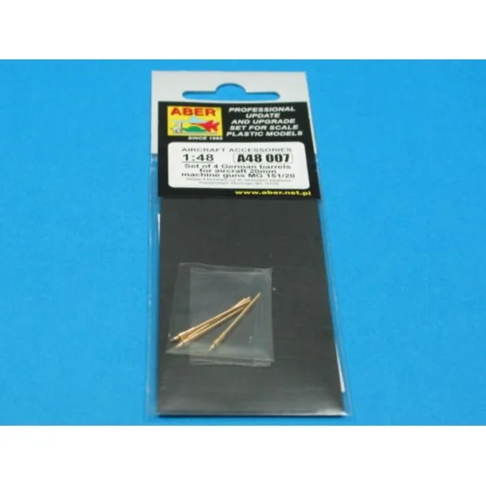 4 barrels for MG 151/20, 1/48 - Aber Models A48 007