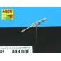 2 barrels for MG 131 -middle, 1/48 - Aber Models A48 006