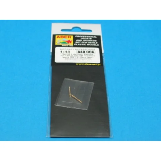 2 barrels for MG 131 -middle, 1/48 - Aber Models A48 006