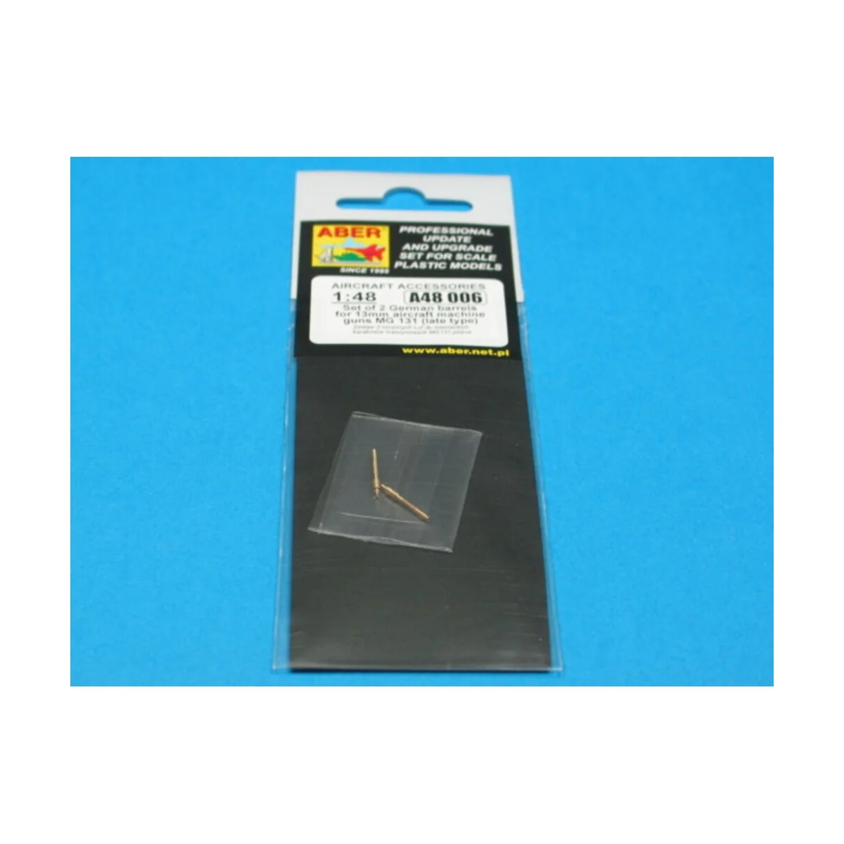 2 barrels for MG 131 -middle, 1/48 - Aber Models A48 006