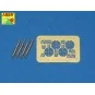 4 barrels for MG FF, 1/48 - Aber Models A48 008