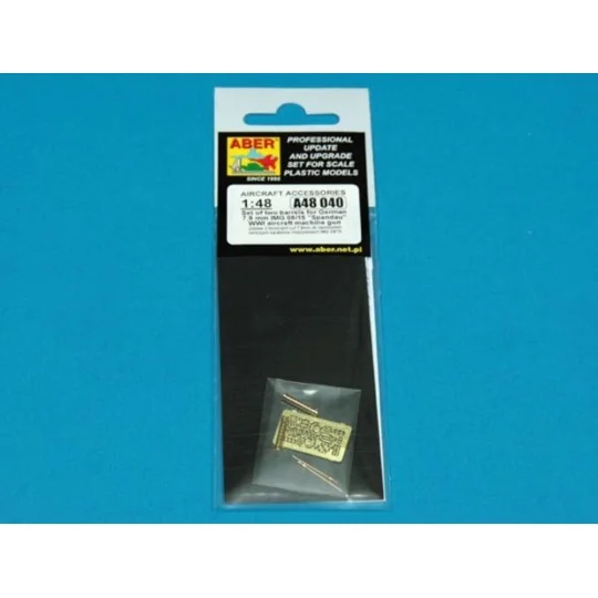 Set of two barrels for lMG 08/15 Spandau, 1/48 - Aber Models A48 040