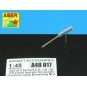 2 standard barrels for aircraft Browning M2, 1/48 - Aber Models A48...