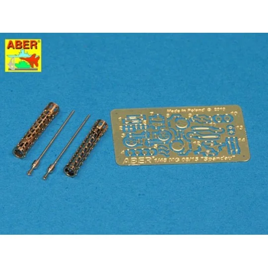 Set of two barrels for lMG 08/15 Spandau, 1/48 - Aber Models A48 040