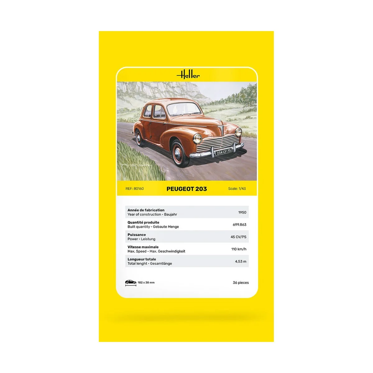 Peugeot 203 - Heller 80160