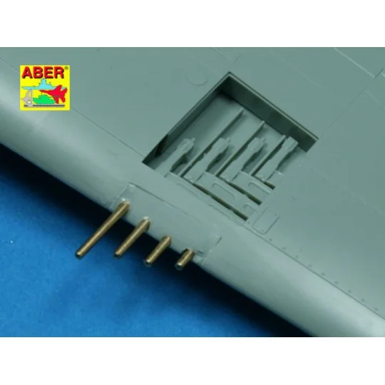 8 Browning M2 barrels for P-47 Thunderbolt, 1/48 - Aber Models A48 109