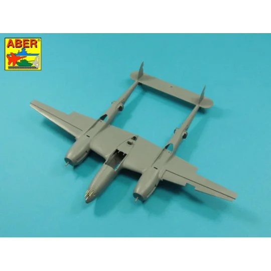 Armament for U.S. fighter Lockheed P-38 F/G Lighting: 1 x 20mm & 4x...