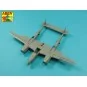 Armament for U.S. fighter Lockheed P-38 F/G Lighting: 1 x 20mm & 4x...
