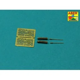 Set of two barrels for lMG 08/15 Spandau, 1/72 - Aber Models A72 001