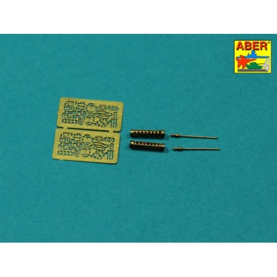 Set of two barrels for lMG 08/15 Spandau, 1/72 - Aber Models A72 001
