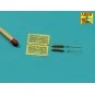 Set of two barrels for lMG 08/15 Spandau, 1/72 - Aber Models A72 001