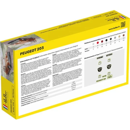 Peugeot 203, 1/43 - Heller 80160