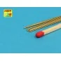 Brass round rods 0, 5mm lenght 250mm x 8 pcs. - Aber Models BR 05
