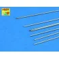 Brass round rods 0, 7mm length 250mm x7pcs - Aber Models BR 07