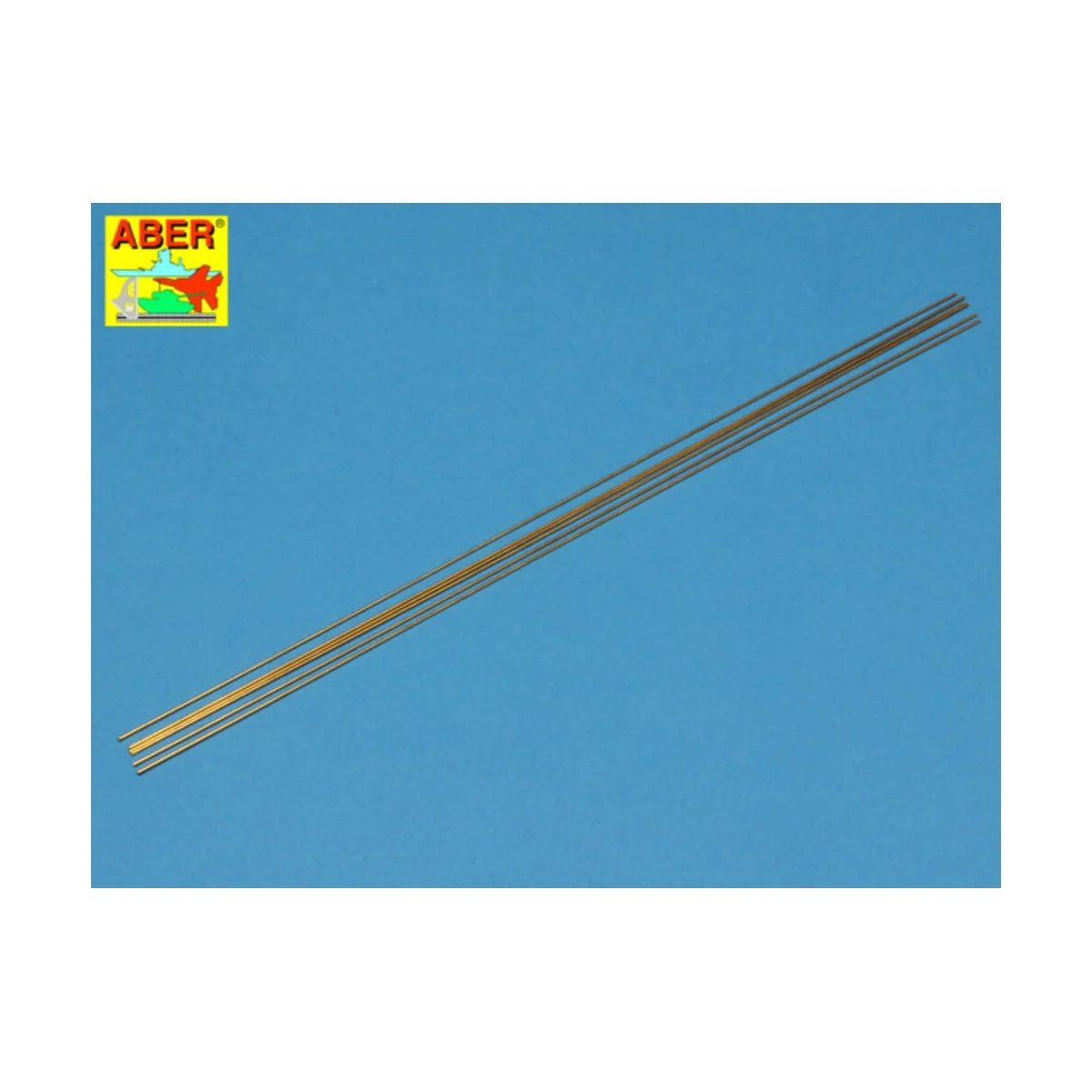 Brass round rods 0, 8mm length 250mm x6pcs - Aber Models BR 08