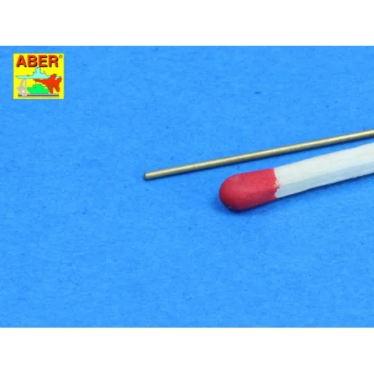 Brass round rods 0, 7mm length 250mm x7pcs - Aber Models BR 07