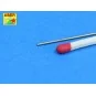 Brass round rods 0, 7mm length 250mm x7pcs - Aber Models BR 07