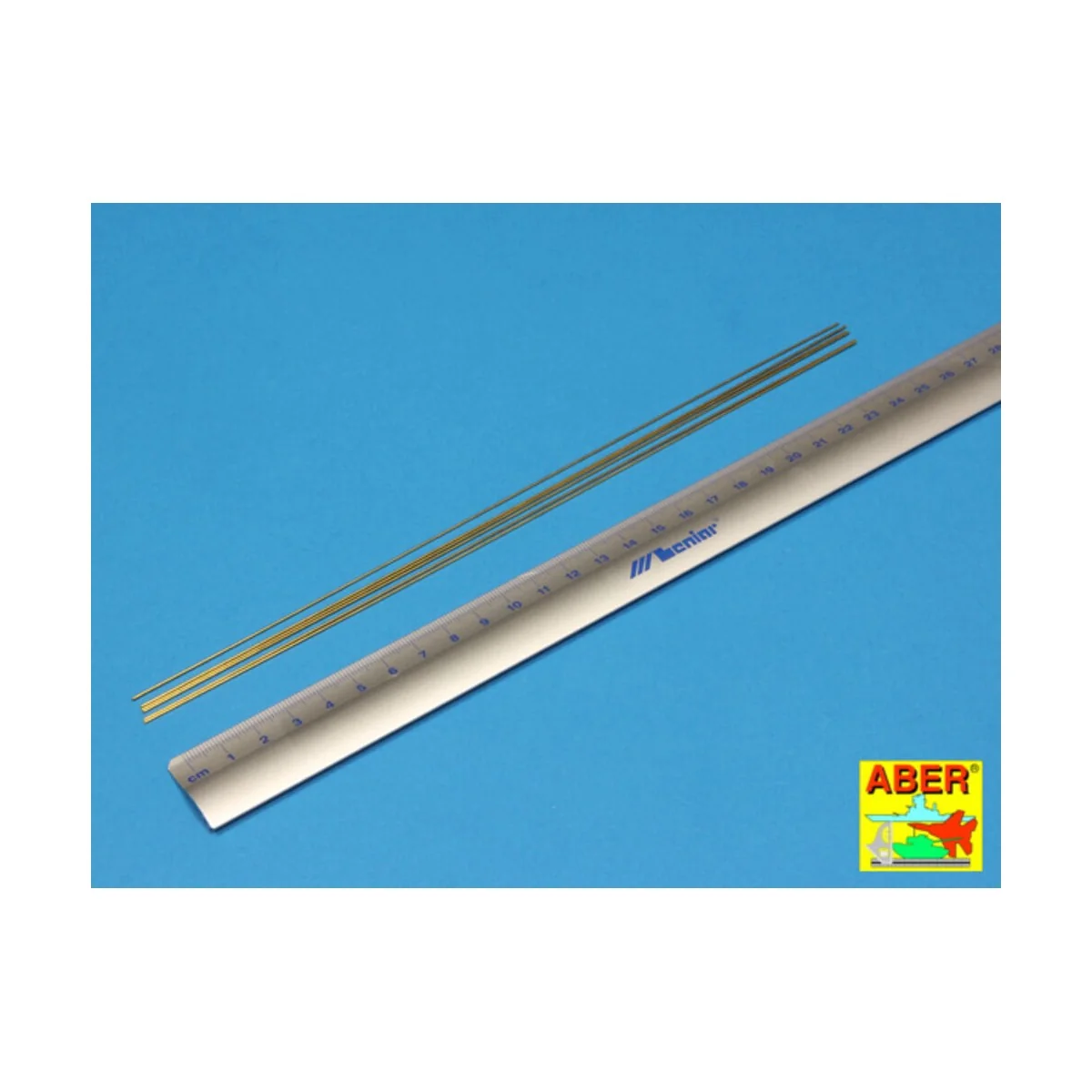 Brass round rods 0, 8mm length 250mm x6pcs - Aber Models BR 08