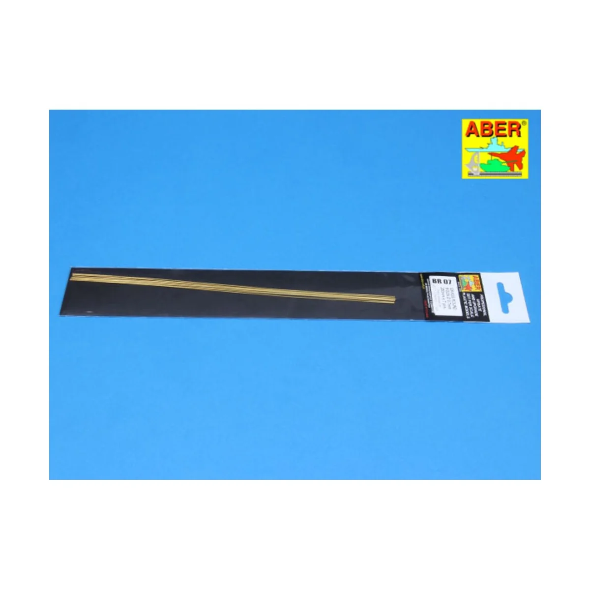 Brass round rods 0, 7mm length 250mm x7pcs - Aber Models BR 07