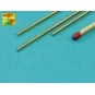 Brass round rods ? 1, 5mm length 245mm x 3 pcs. - Aber Models BR 15