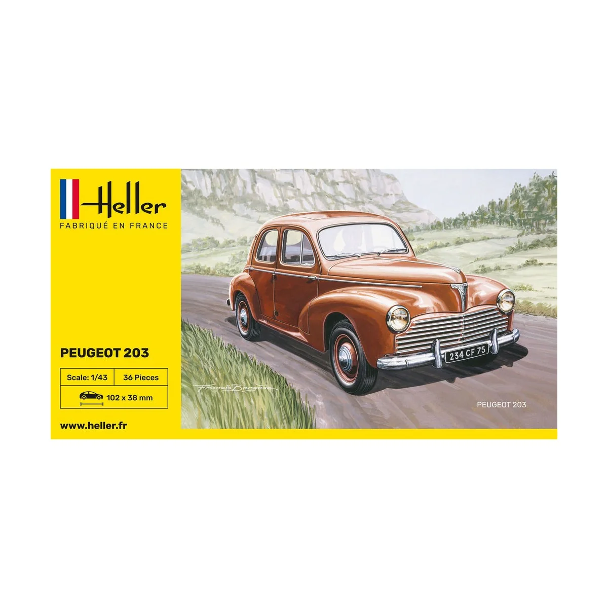 Peugeot 203, 1/43 - Heller 80160