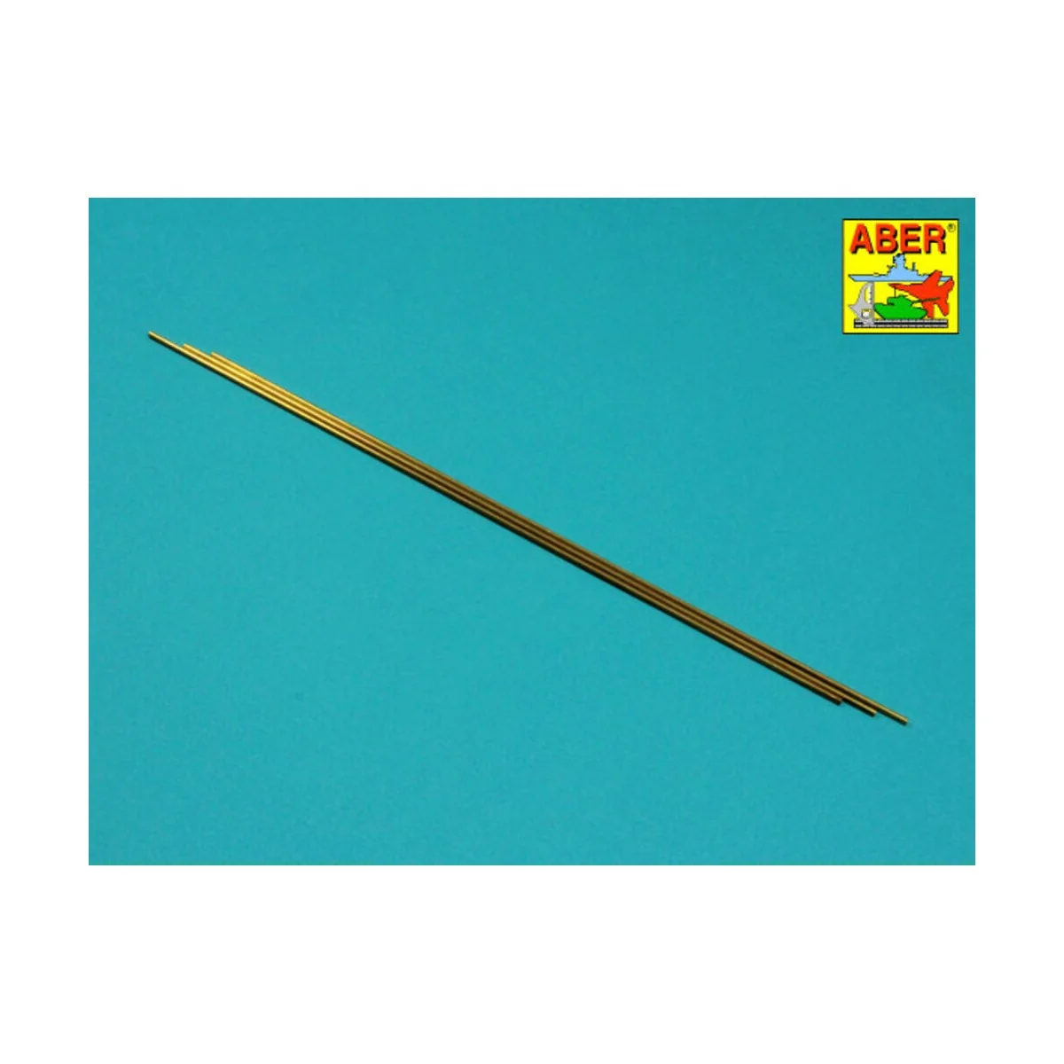 Brass Tubes 2, 0 x 0, 3mm lenght 250mm x 3 pcs. - Aber Models BT 20X03
