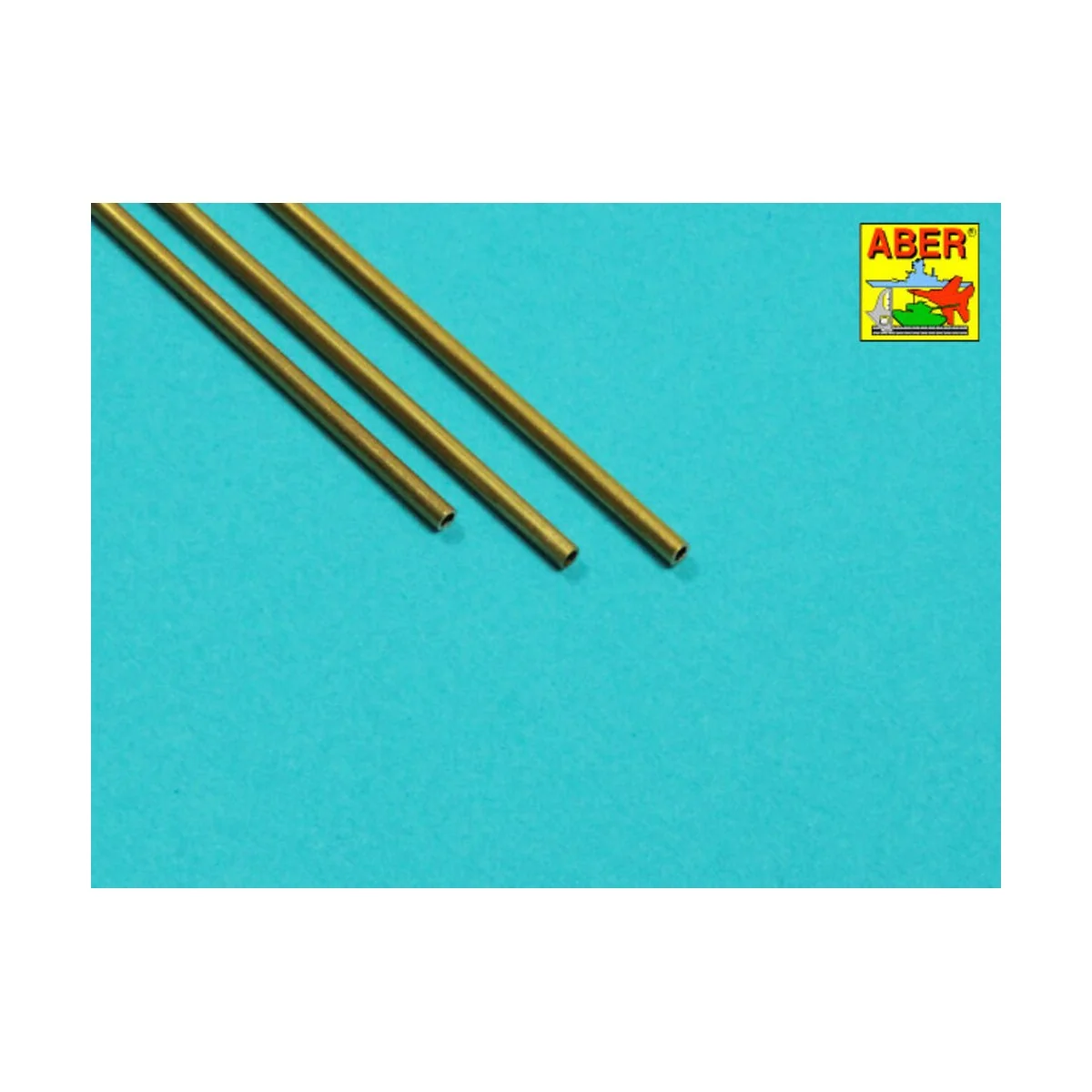 Brass Tubes 2, 0 x 0, 3mm lenght 250mm x 3 pcs. - Aber Models BT 20X03