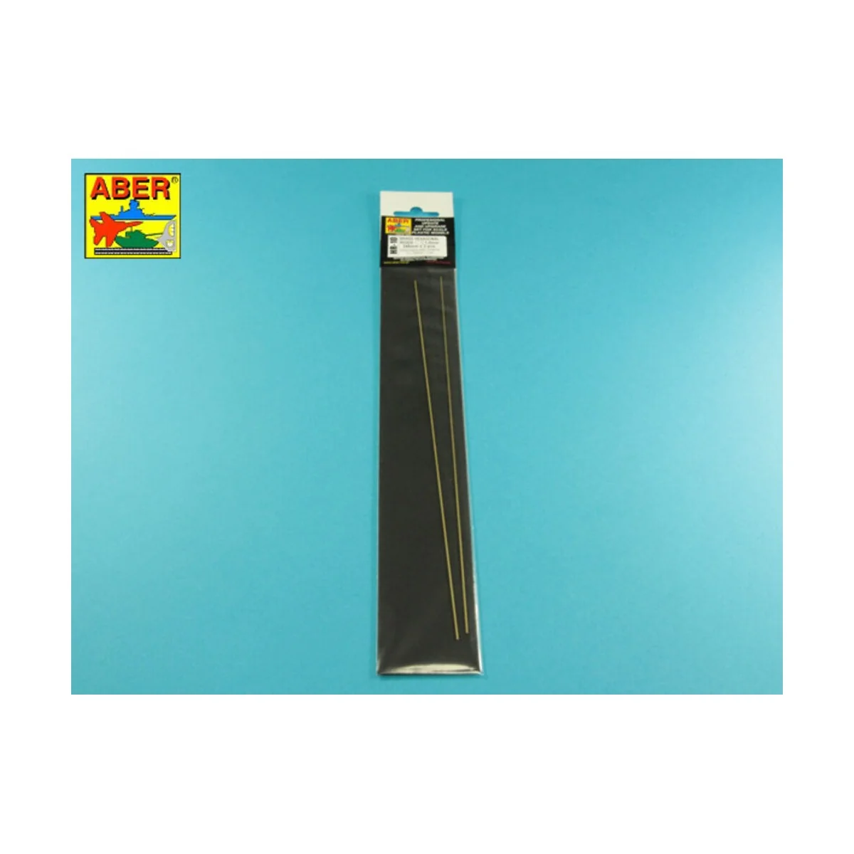 Brass hexagonal rods 1, 0mm length 245mm x2 pcs. - Aber Models HR- 10